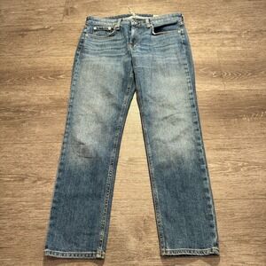 Rag & Bone Jeans Womens 26 Blue Denim Dre Low Rise Ankle Slim Cotton 26x27 Adult